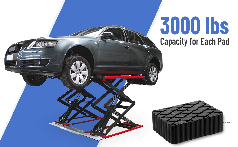 3000lbs rubber pads