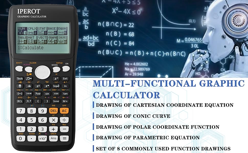 Amazon.com : Scientific Calculators with Graphing Calculator, IPEROT ...