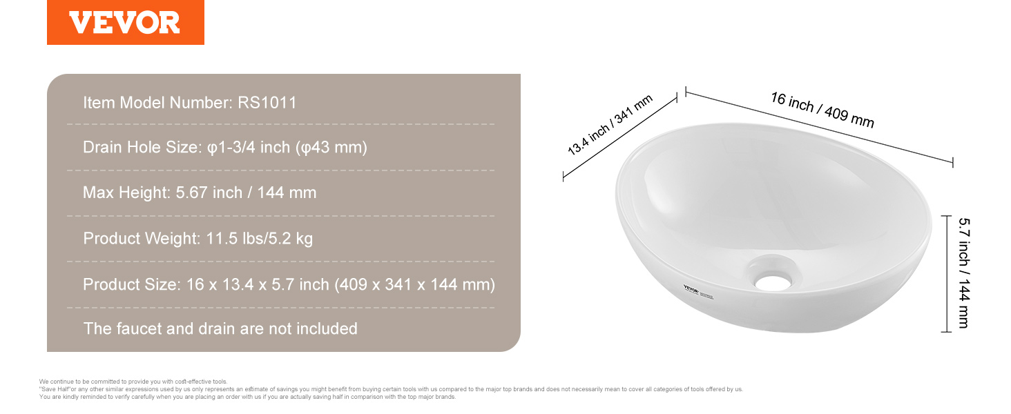 rectangle vessel sink