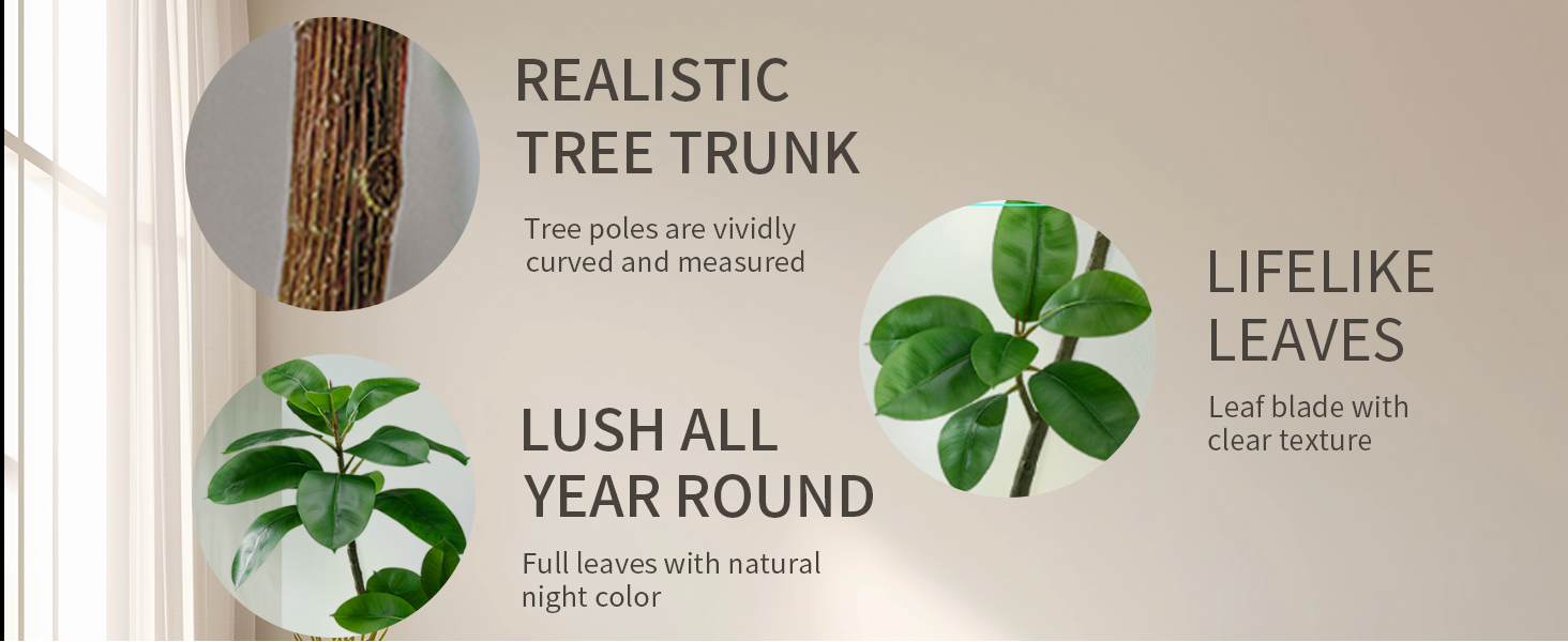 artificial Rubber tree