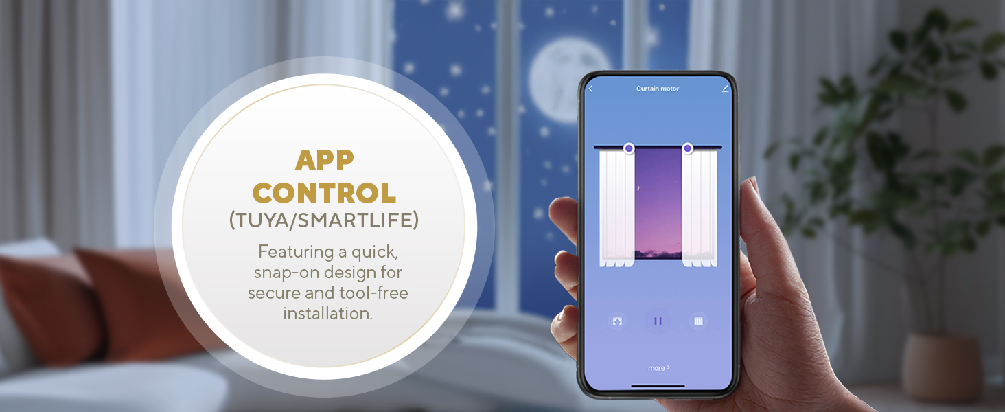 Quoya BL01 Beltless Smart Electric Curtain Track