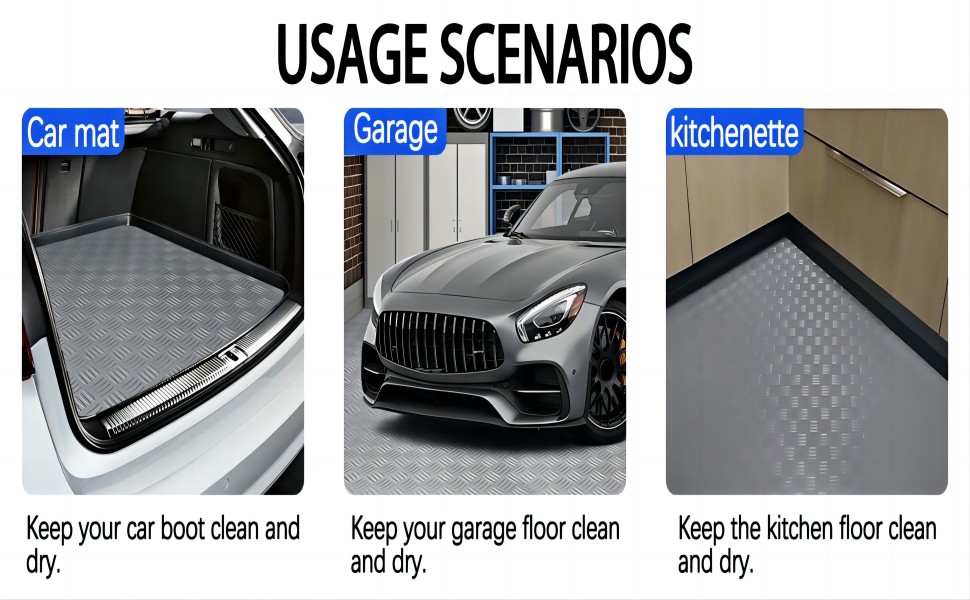 Garage Floor Mats AntiSlip WearResistant Waterproof