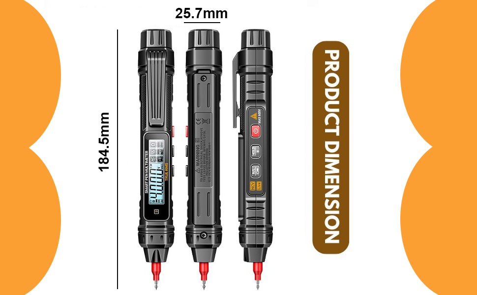 Skypearll Digital Multimeter, Non-Contact Voltage Tester Multi Meter - Automotive Non Contact Dc Voltage Tester