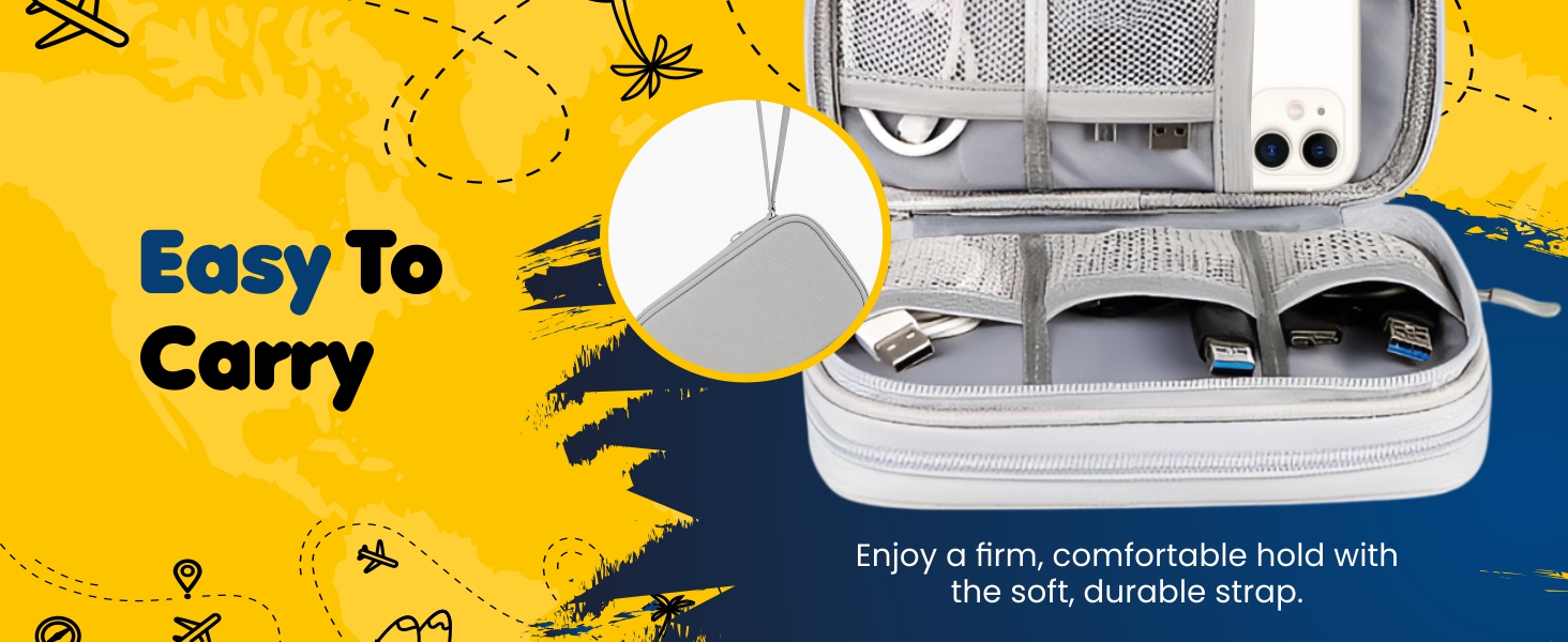 Cable Organizer Pouch-Grey