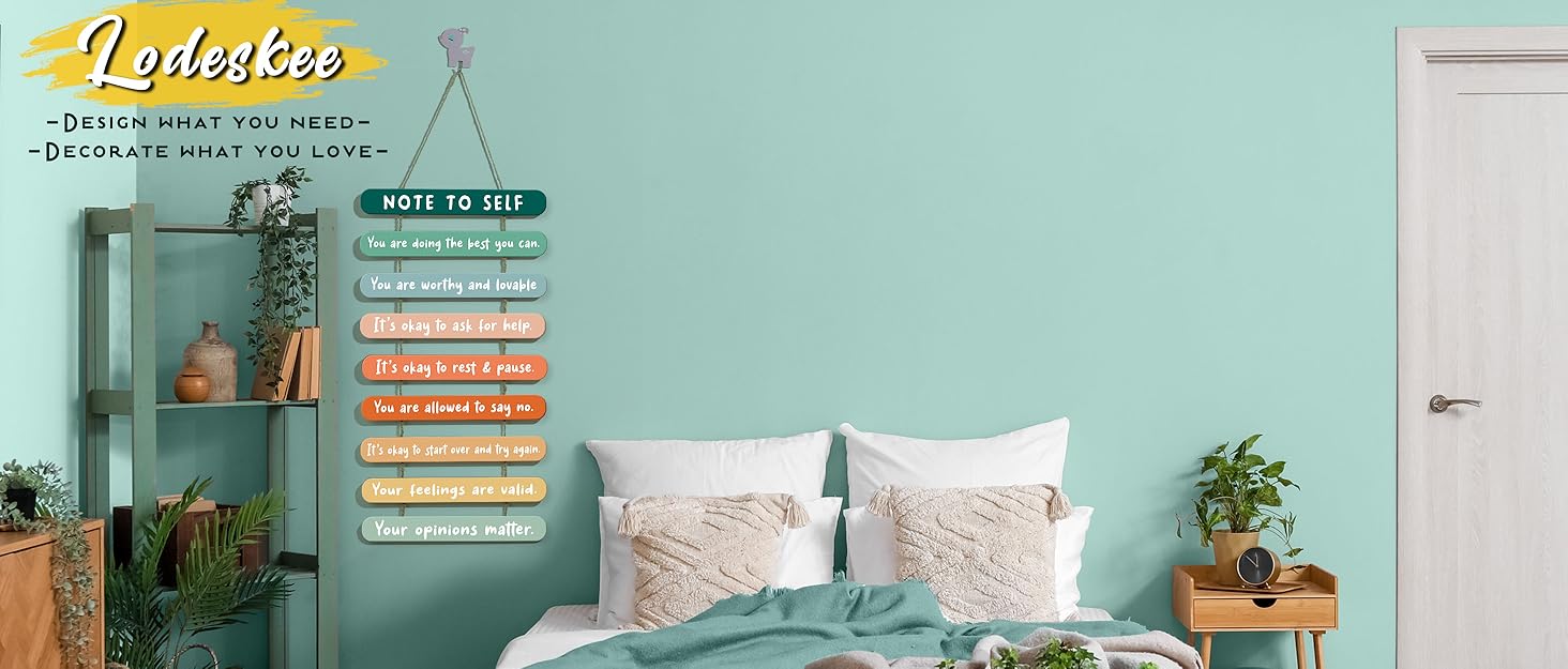 Mental Health Psychology Wall Art Decor, Positive Reminders