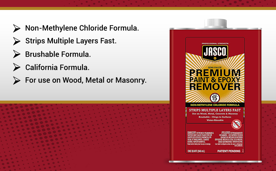 Multiple Paint Remover Jasco QJPR501SC 1 Qt Premium Paint & Epoxy
