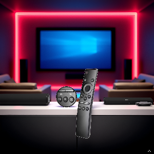 Uma sala de estar aconchegante com uma TV moderna em destaque, cercada por plantas e decoração elega