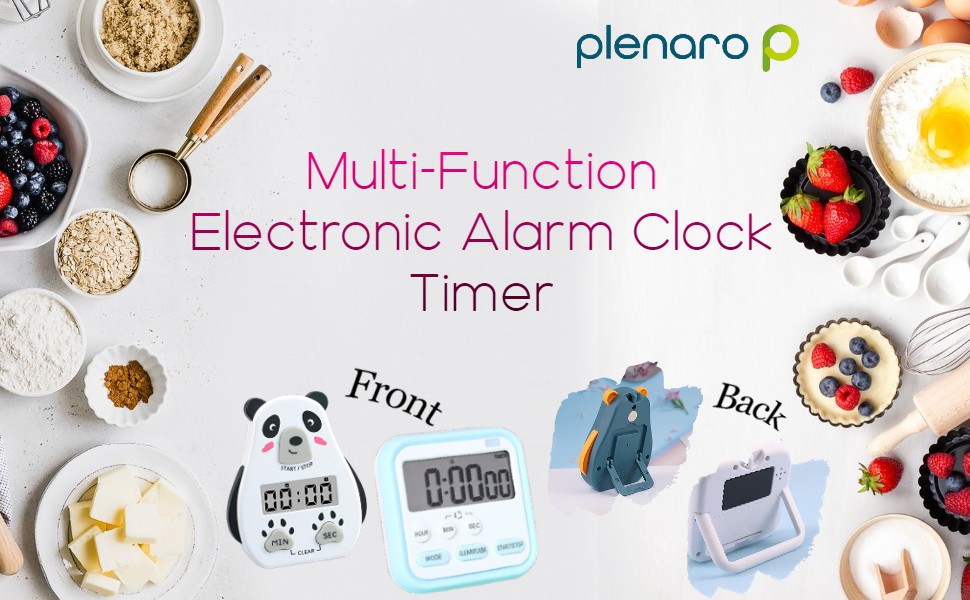 MultiFunction Electronic Alarm Clock,Timer with Flashing Light