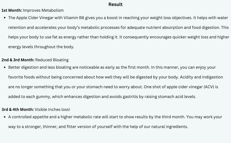 Result of Daily Detox Gummies
