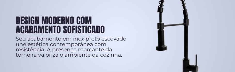 DESIGN MODERNO COM ACABAMENTO SOFISTICADO