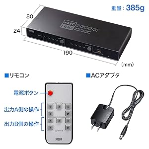 Amazon | サンワサプライ HDMIマトリックス切替器(4入力・2出力