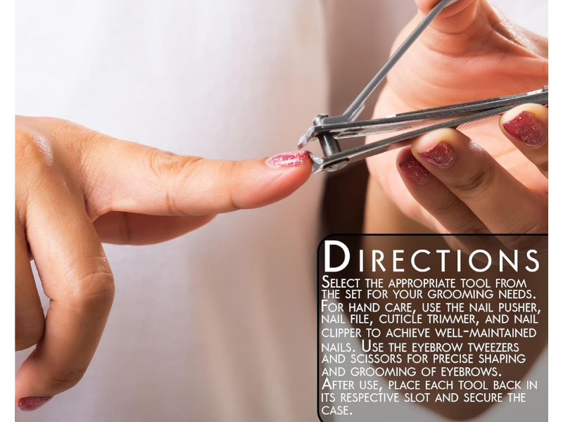 nail manicure set stainless steel cuticle pusher nail shaping tools cuticle care tool travel kit