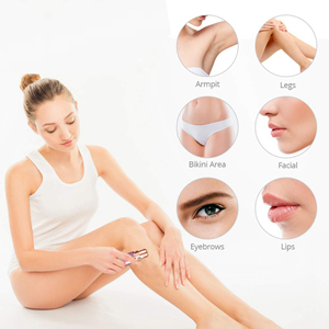Épilateur pour femme - Rasoir rechargeable pour le visage, les sourcils, les lèvres, les poils supérieurs