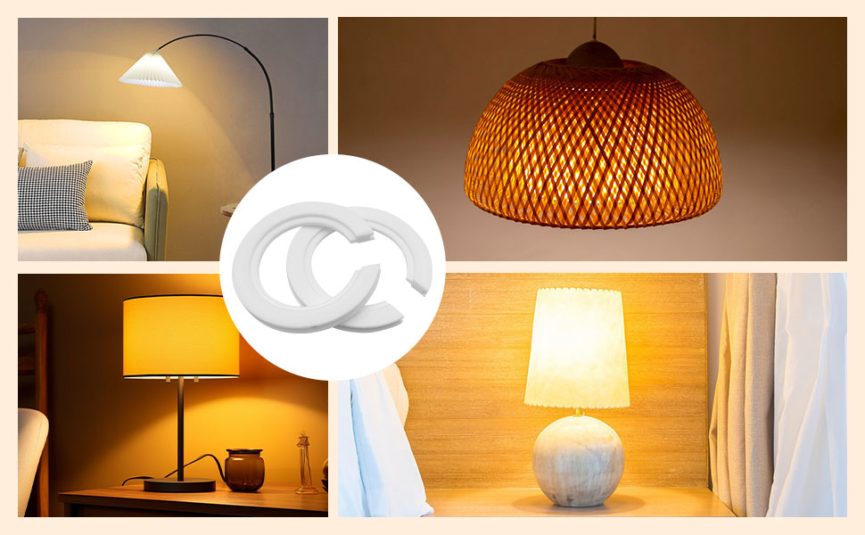 20PCS E27 to E14 Lamp Shade Adapter Ring Lampshade Converter Ring