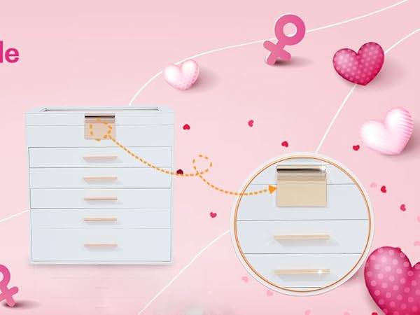 white jewelry box-K556