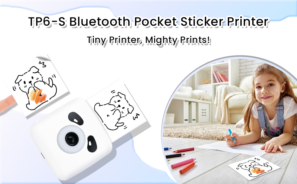 Bluetooth Label Maker,Wireless Pocket Thermal Printer,portable printer,small printer