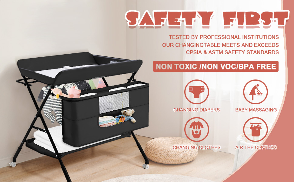 DAWNSPACES Baby Changing Tables, Portable Folding Baby
