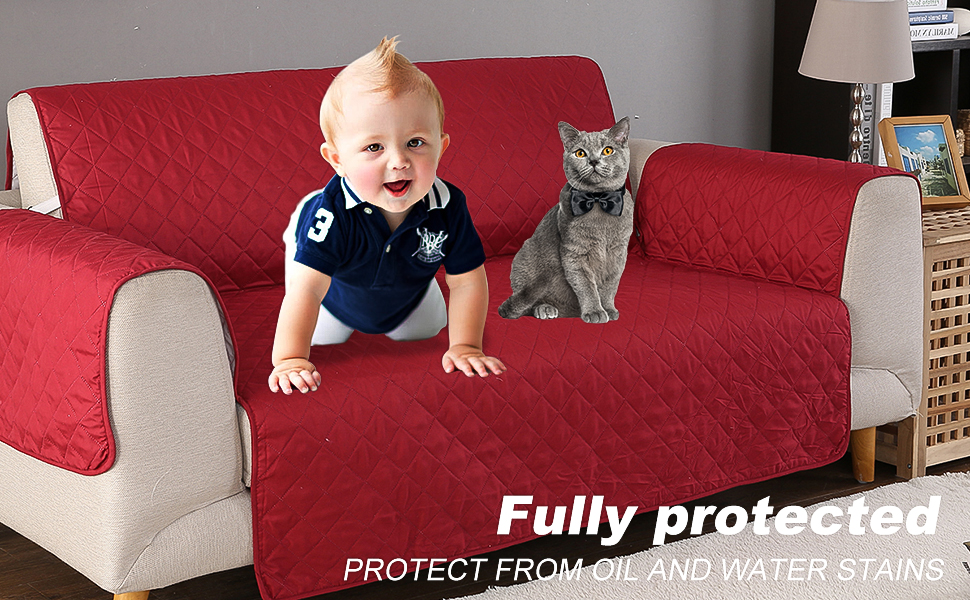 VanderHOME Sofa Slipcovers Quilted Sofa Protector Cover NonSlip