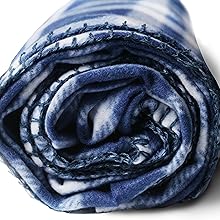 Plaid Blue and white Blankets