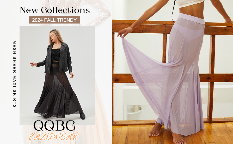 Amazon.com: QuQiBoCai Black Skirt for Women See Through 2025