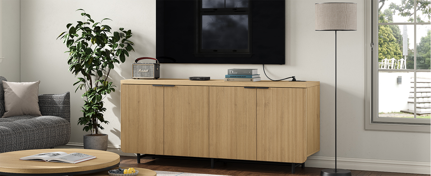 Buffet with Storage Accent Sideboard Modern
