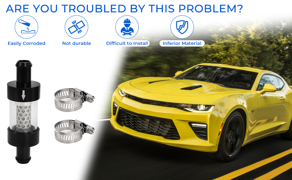 WIKIBB 5/8" Universal Filter Inline Heater Core Coolant