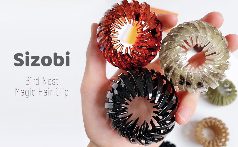 Sizobi Bird Nest Magic Hair Clip,Hair Accessories For