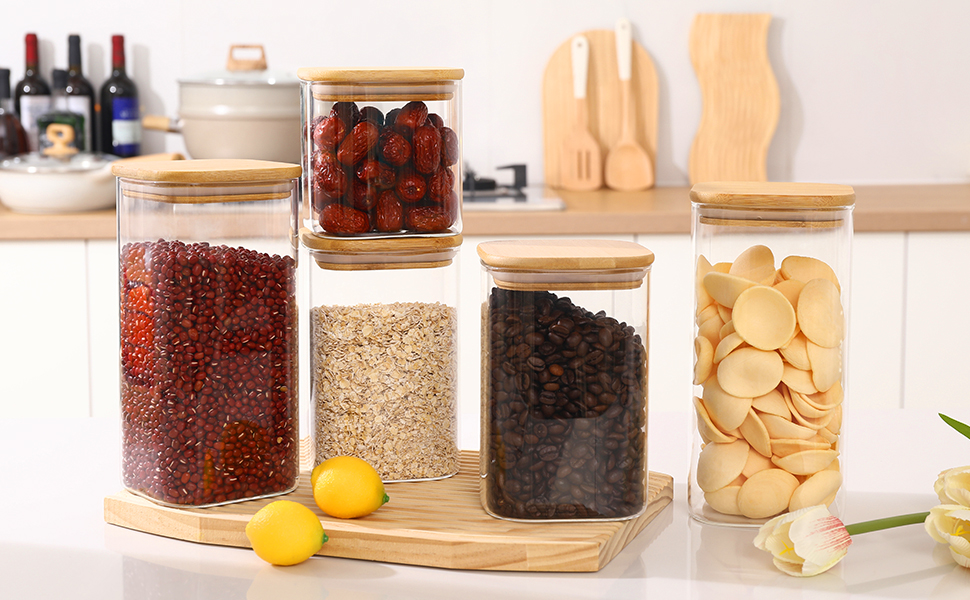Glass Food Storage Jars