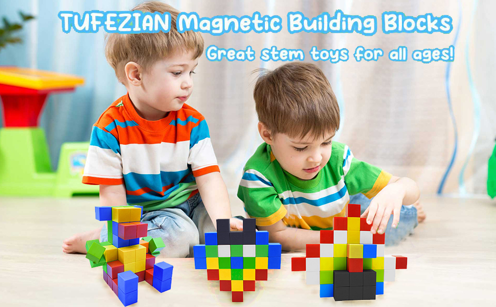 TUFEZIAN Blocks 30/48 Pcs, 1 inch Large