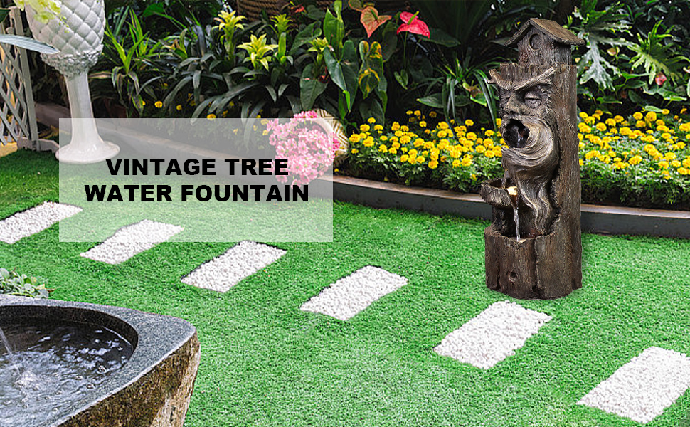 VINTAGE TREE WATER FOUNTAIN