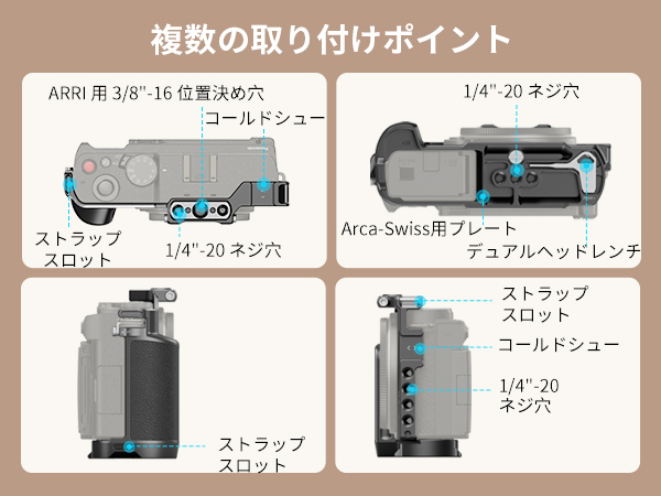 Amazon | SmallRig パナソニック対応 LUMIX S9用 カメラケージ