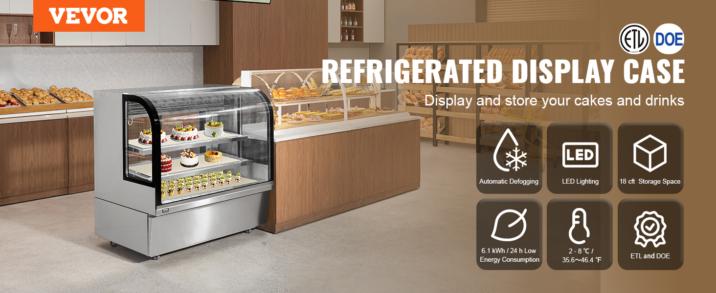 refrigerated display case