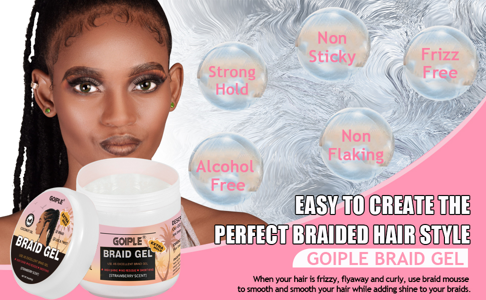 16oz Big Capacity Braid Gel Good for Twist, Locs, Braids