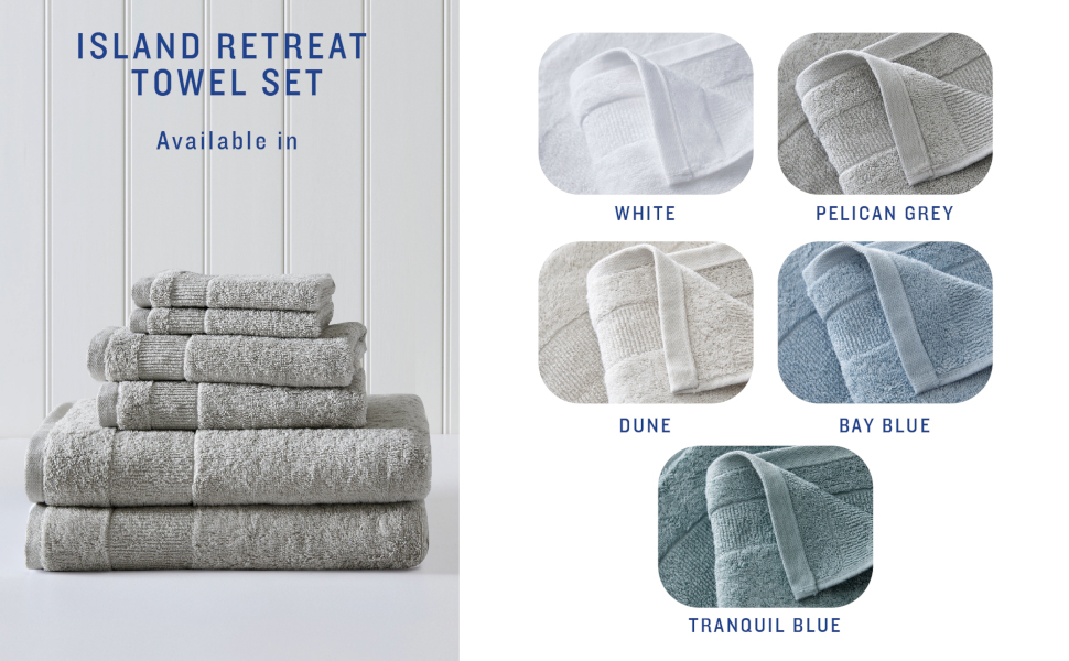 white towel sets, grey towel sets, blue towel sets, beige towel sets, grey towels, blue towels