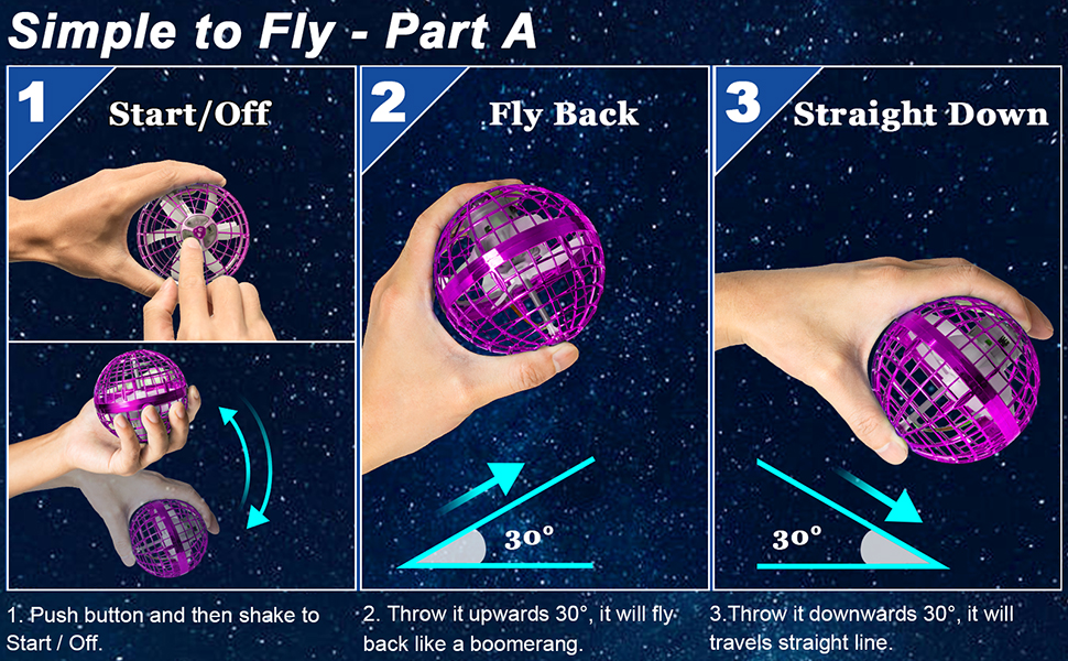 Yamyshine Flying Orb Ball Toy, 2023 Upgraded Pro Cosmic