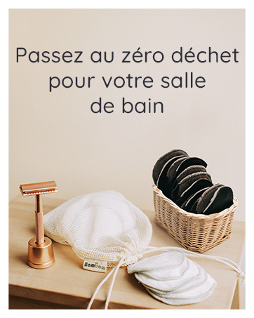 collection d'accessoires salle de bains écologiques bambaw