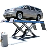 ATLAS Automotive Equipment 12ASL Full-Rise Commercial-Grade Scissors Alignment Lift, Open Center,...