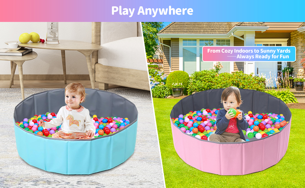 Ball Pit for Baby Toddler Boys Girls Dogs Cats Indoor Outdoor