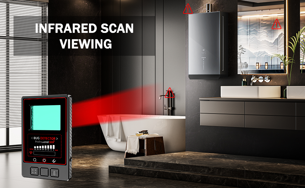 find any gps tracker, spy camera detector, hidden device detector, recording device detector