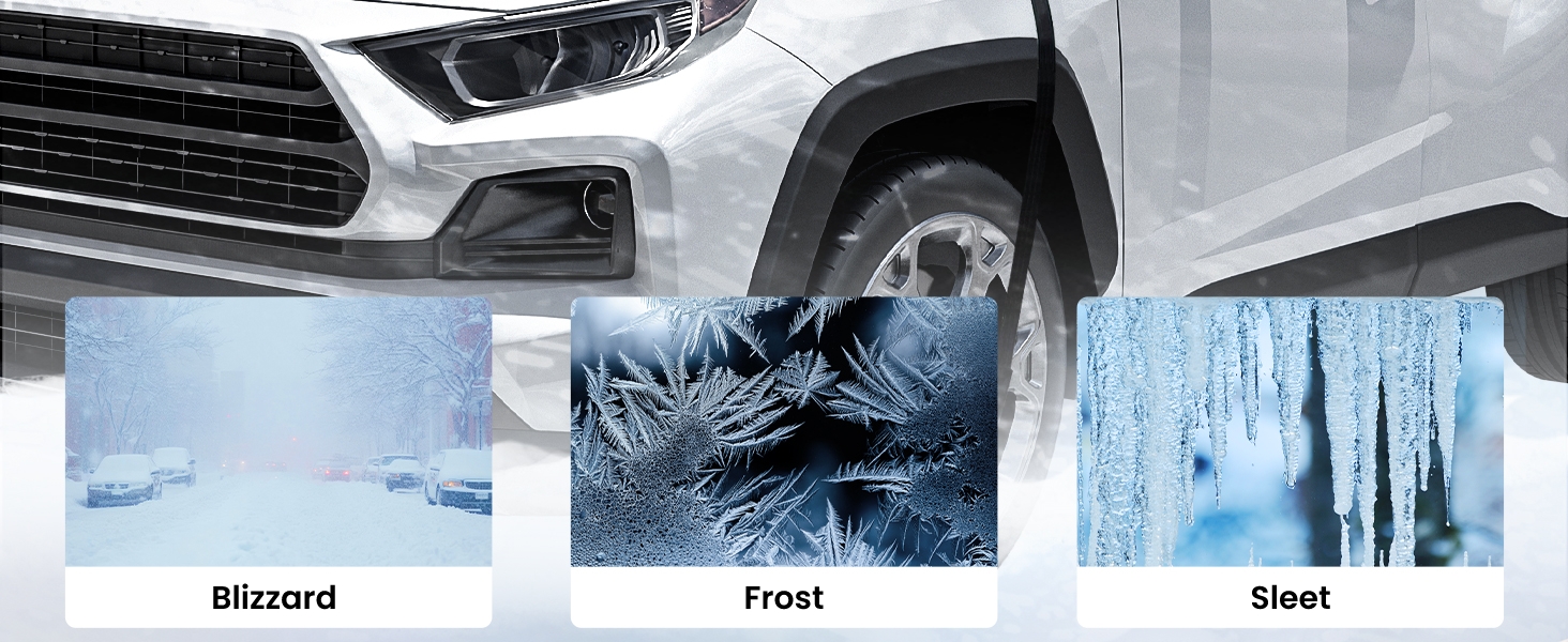 REEVAA Windshield Cover for Ice & Snow [Full Coverage