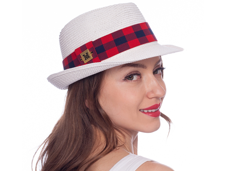 HEYANN Womens Mens Kids Girls Fedora Straw Hat Panama Short Brim Sun