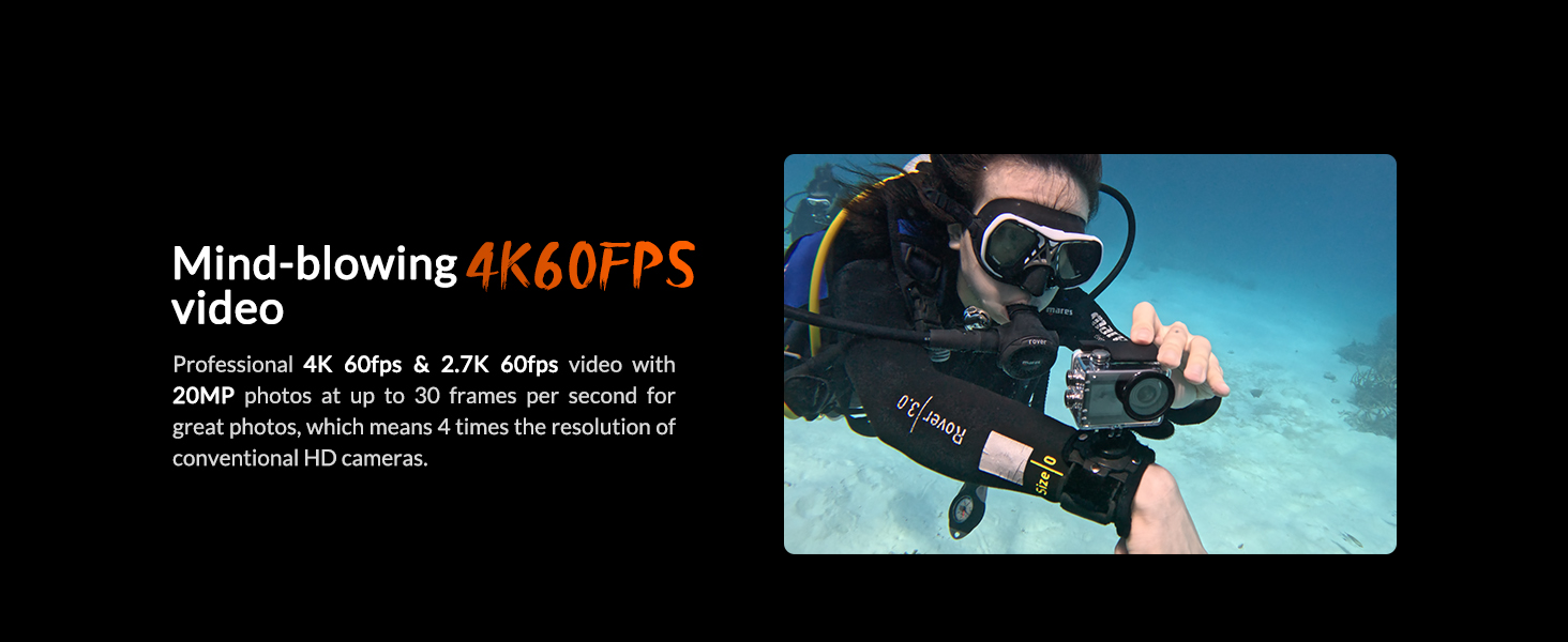 4K60FPS video