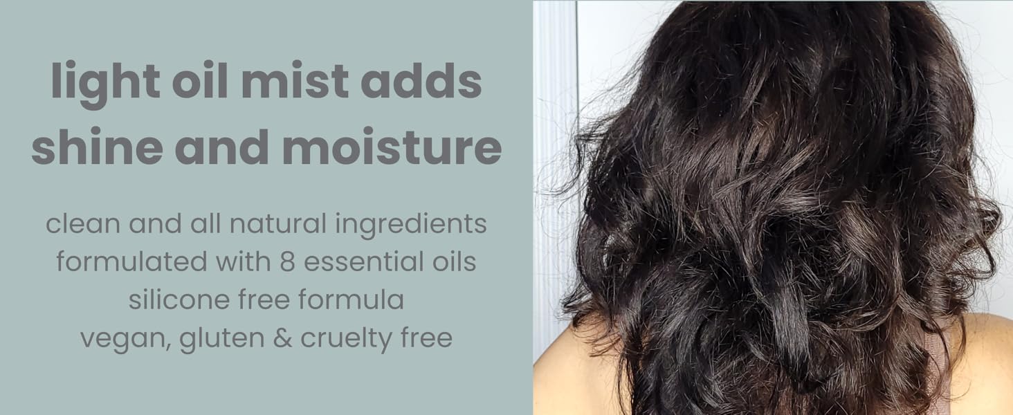 ahimsa hair and body oil mist 8 essential oils vegan cruelty free no silicone all natural clean