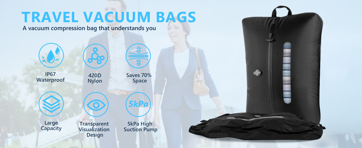 Travel vacuum bag
