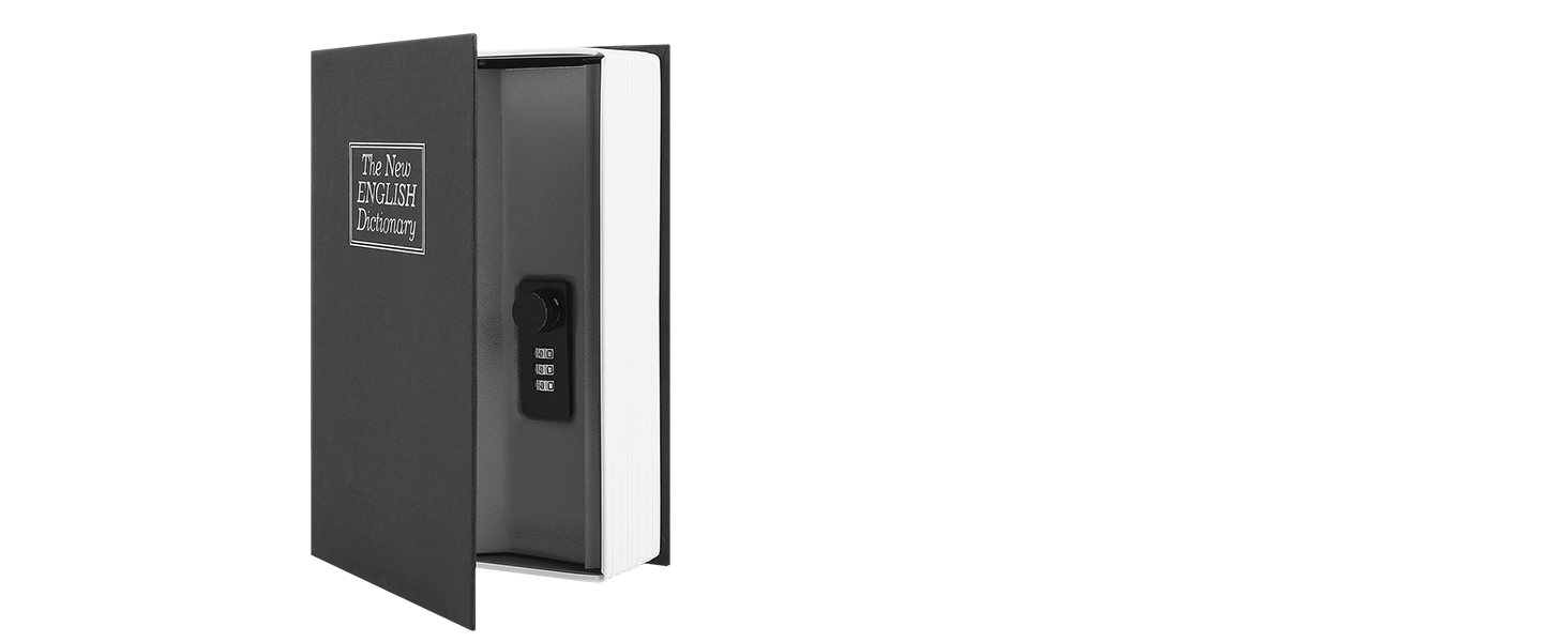 Ohuhu Book Safe with Combination Lock, Dictionary Diversion Book Safe