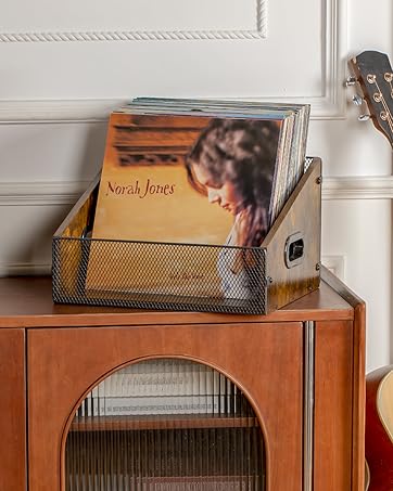 ☆廃盤☆ FACE RECORDS /７インチ WOOD BOX ハンドメイド Record Storage Box 7 Inch Vinyl Singles Vintage Style Case