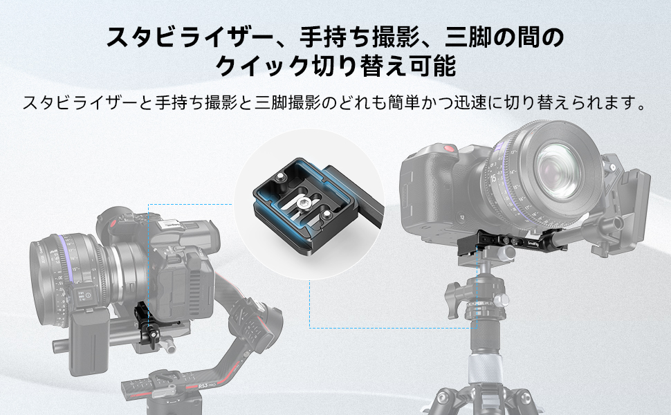 スモールリグ　フォローフォーカス F60　クイックリリースプレート付き Amazon | SmallRig クイックリリースプレート 15mm ロッド対応