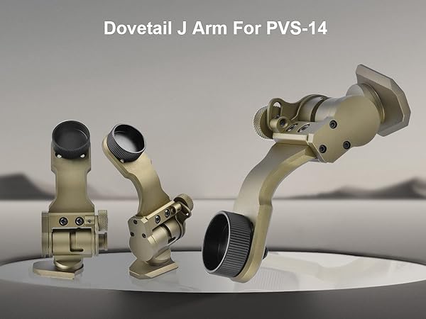 PVS-14 Jアーム Wilcox AN/PVS-14 Arm with NVG Interface Shoe - HCC Tactical