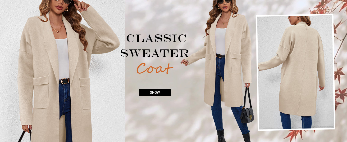 fall sweater coat