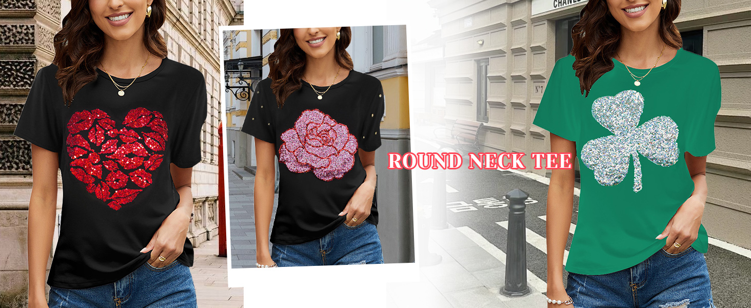 PESION Short Sleeve Shirts for Women Casual
